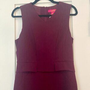 NWT Catherine Malandrino peplum waist sheath dress size 8